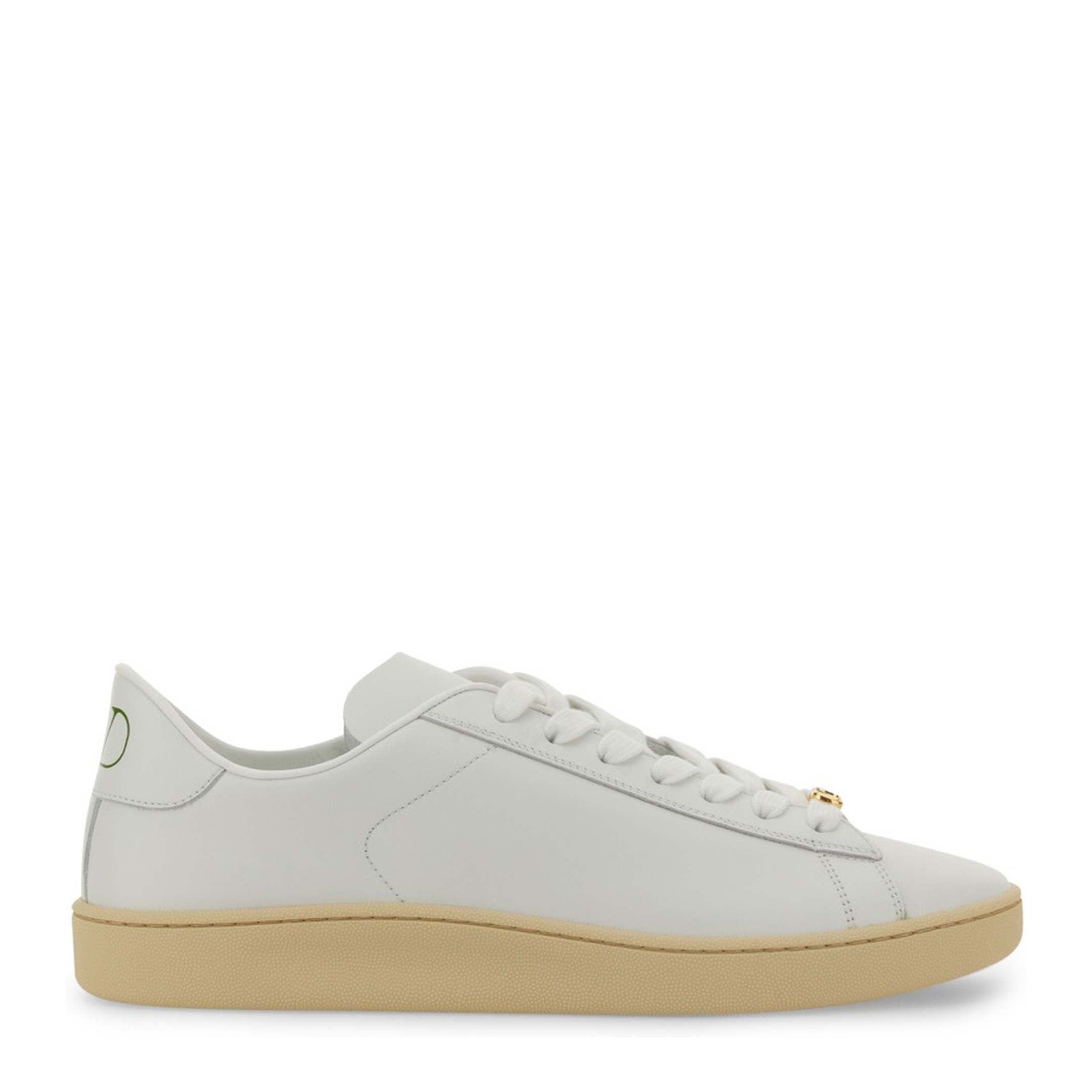 White Leather Sneakers - Image 1