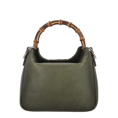 Diana Small Shoulder Bag in Gradient Green Leather - Image 3