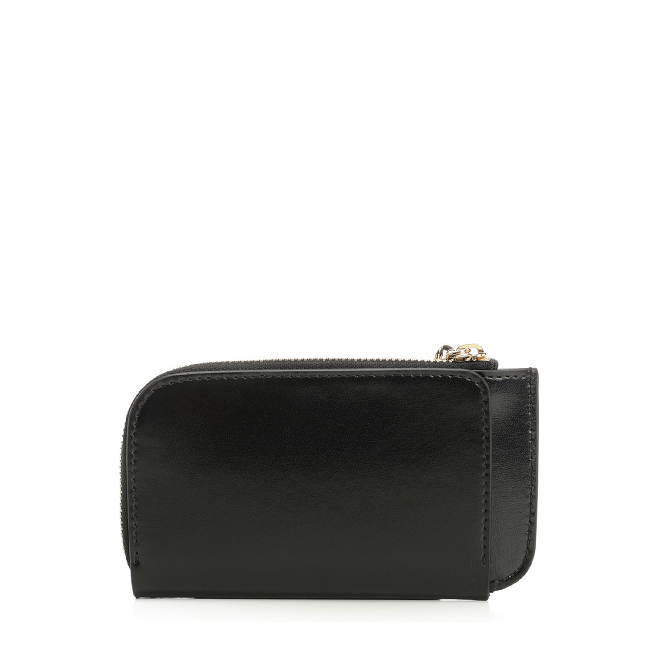 Lucky Charms Zipped Card Holder In Box Leather - Black - Image 2