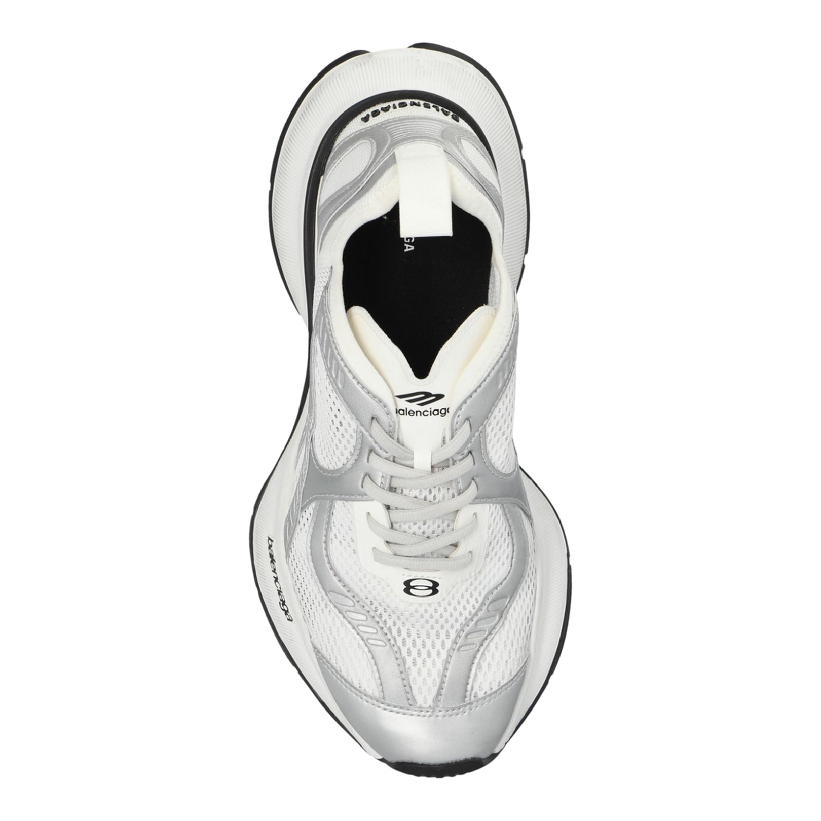 Circuit Sneaker in White/Silver - Image 2