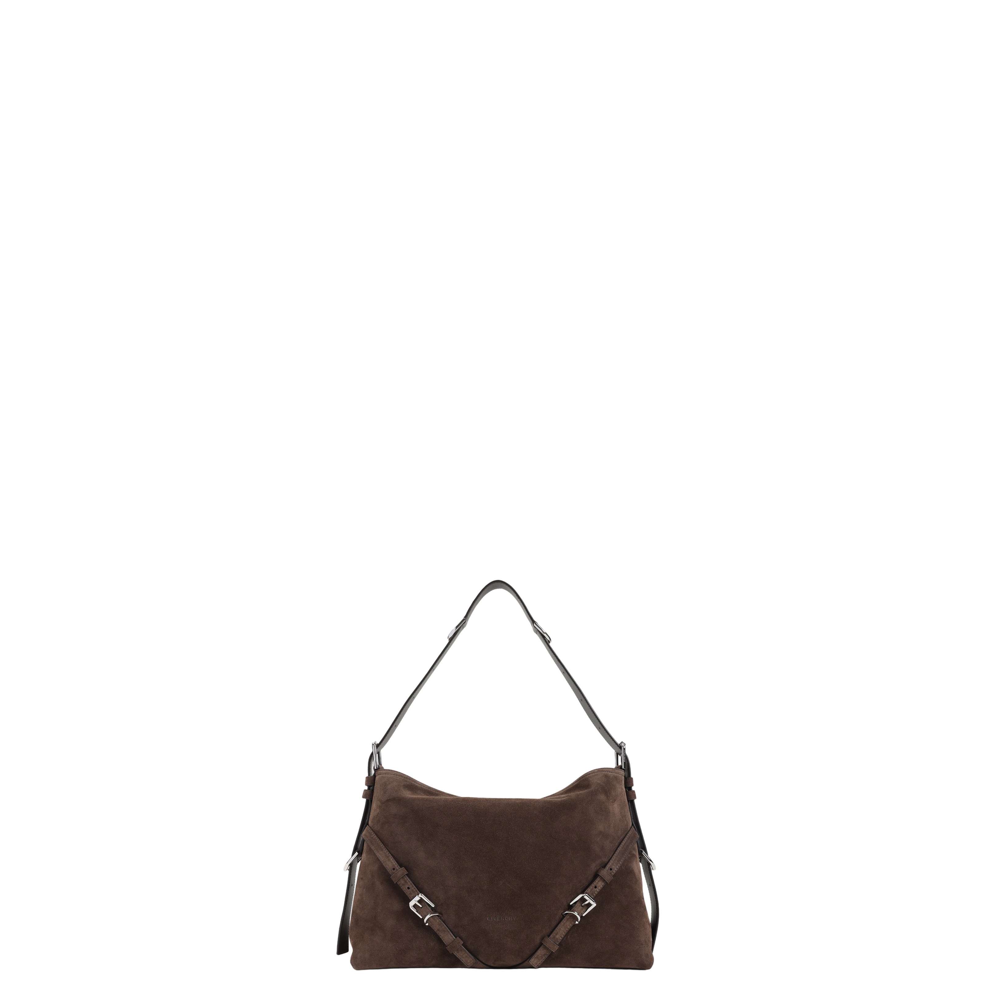 Medium Voyou Shoulder Bag Ebony Brown - Image 3