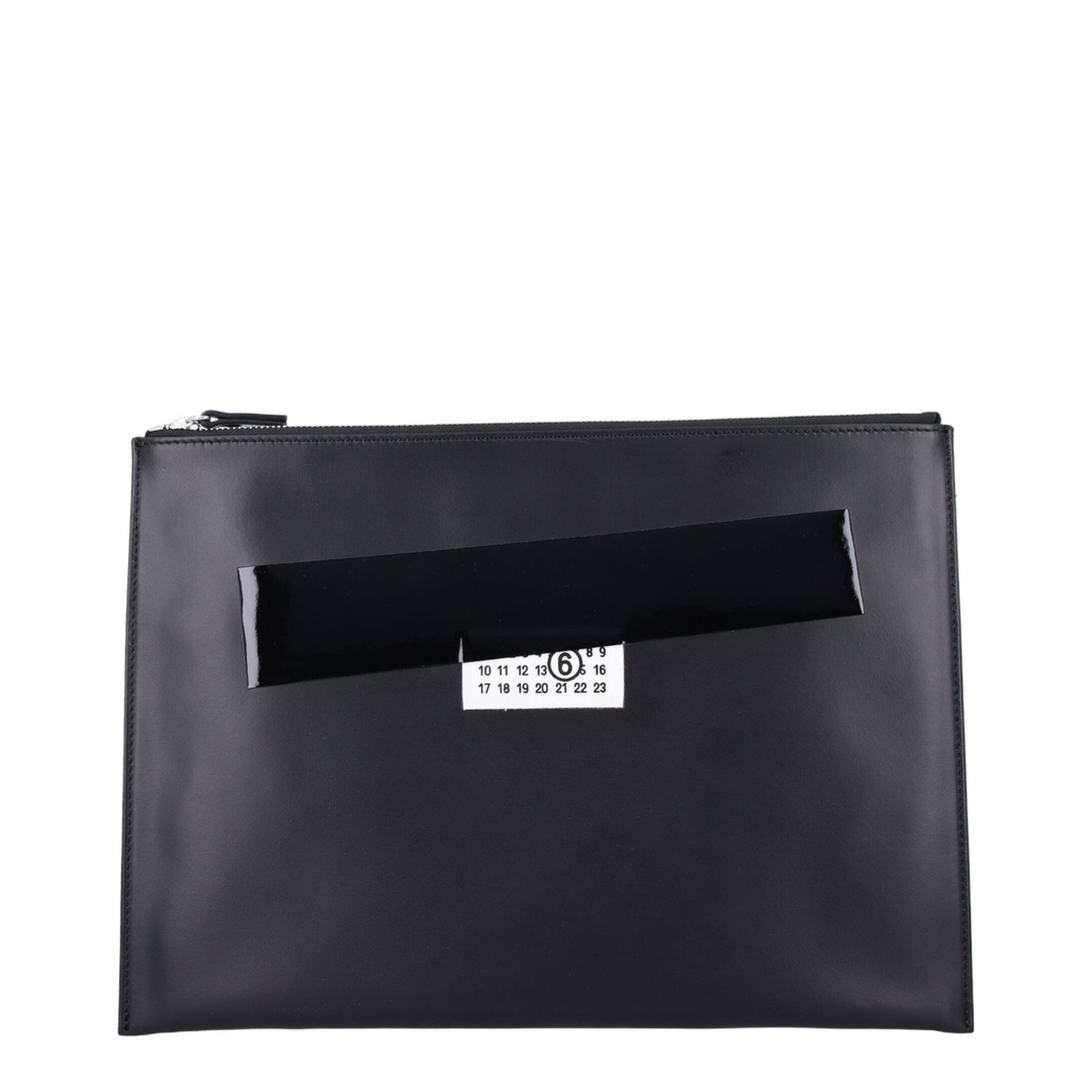 Show Pochette Medium Leather Pouch - Black - Image 1
