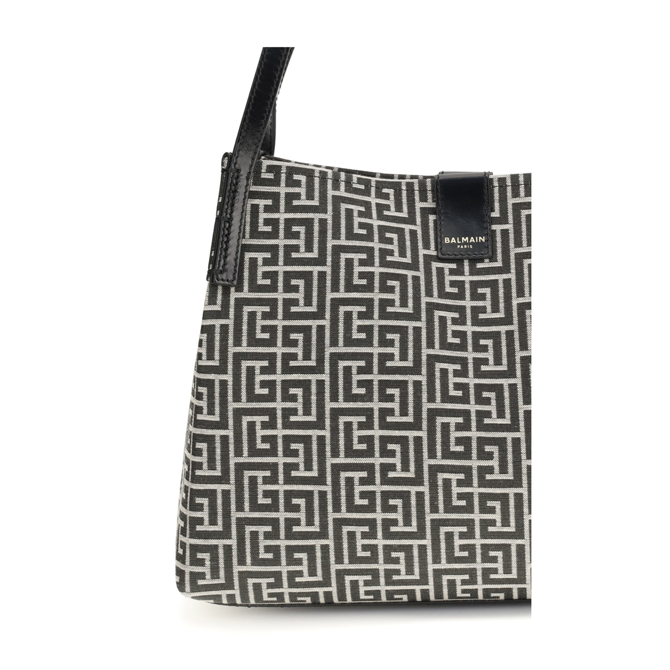 Release Small Calfskin Tote - Ivory and Black - Image 4