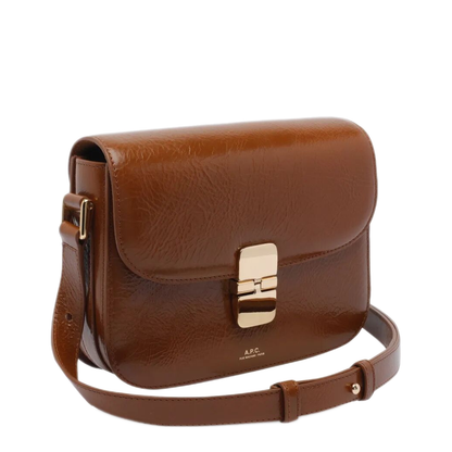 Grace Small Calfskin Crossbody - Brown - Image 3