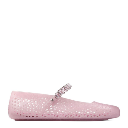 Cotton Candy Jelly Ballerina Flats with Crystal - Image 1