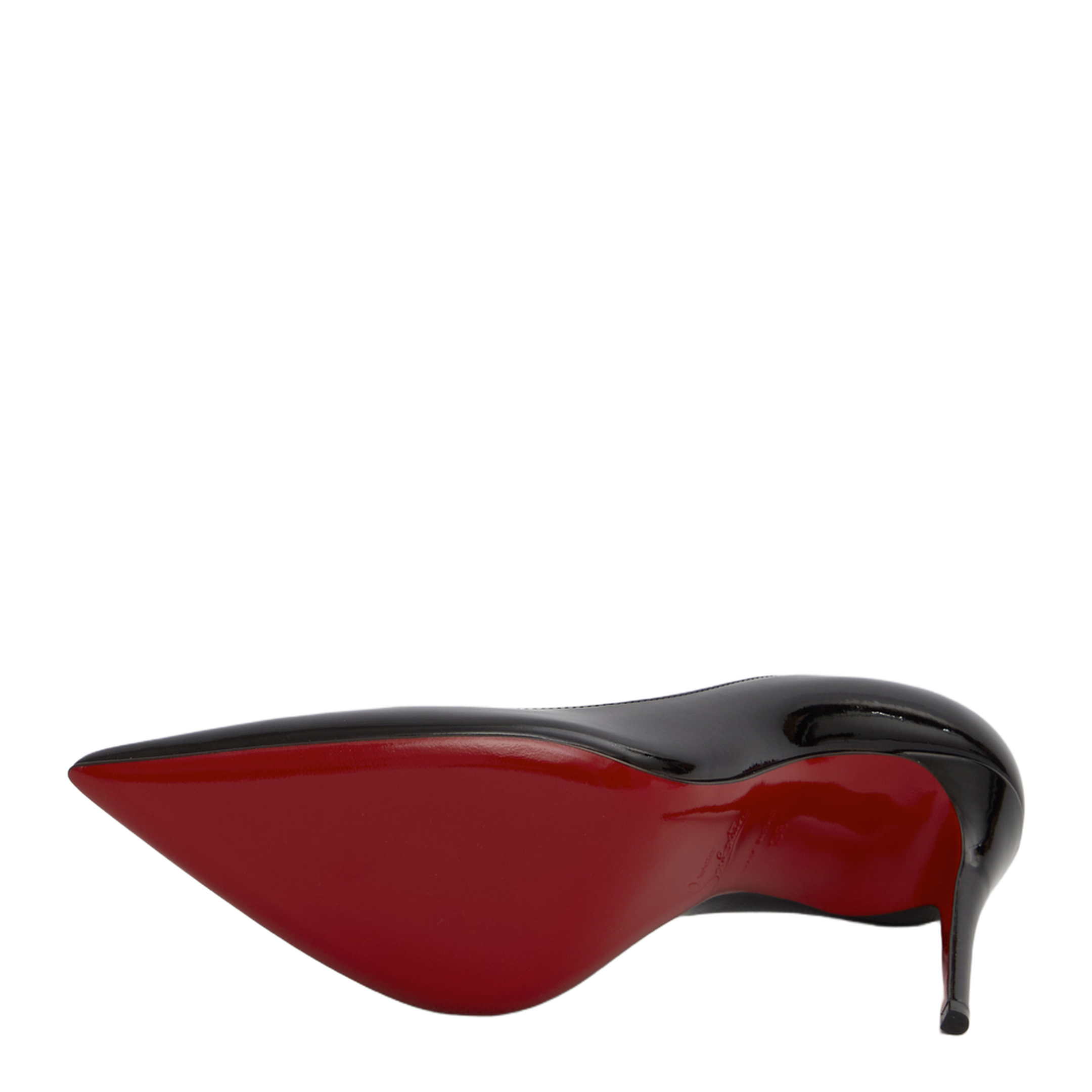 Black Patent-Leather Stiletto Pumps - Image 4