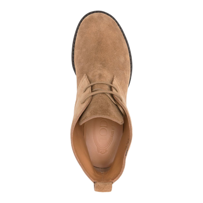 Brown Suede Upper Lace-Up Shoes - Image 2