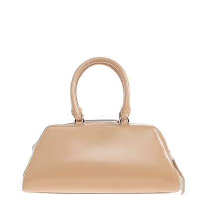 Beige Leather Small Antigona East-West Handbag - Image 3