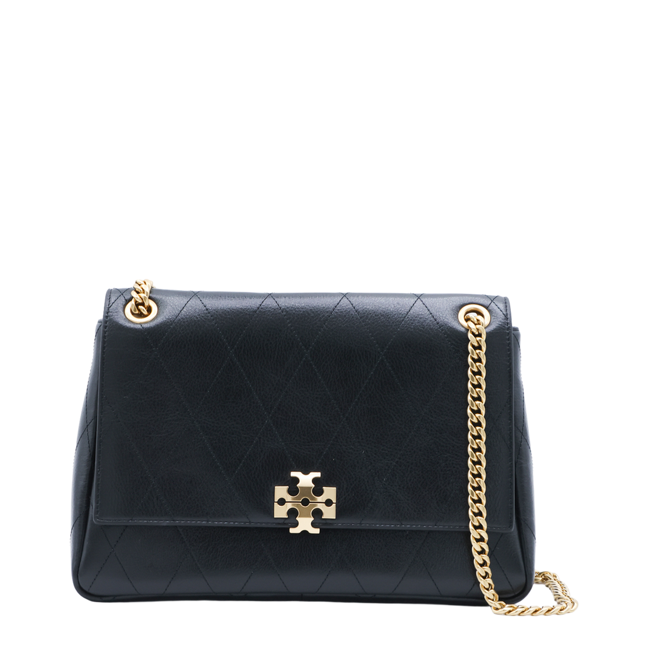 Charlie Pebbled Leather Shoulder Bag - Black - Image 8