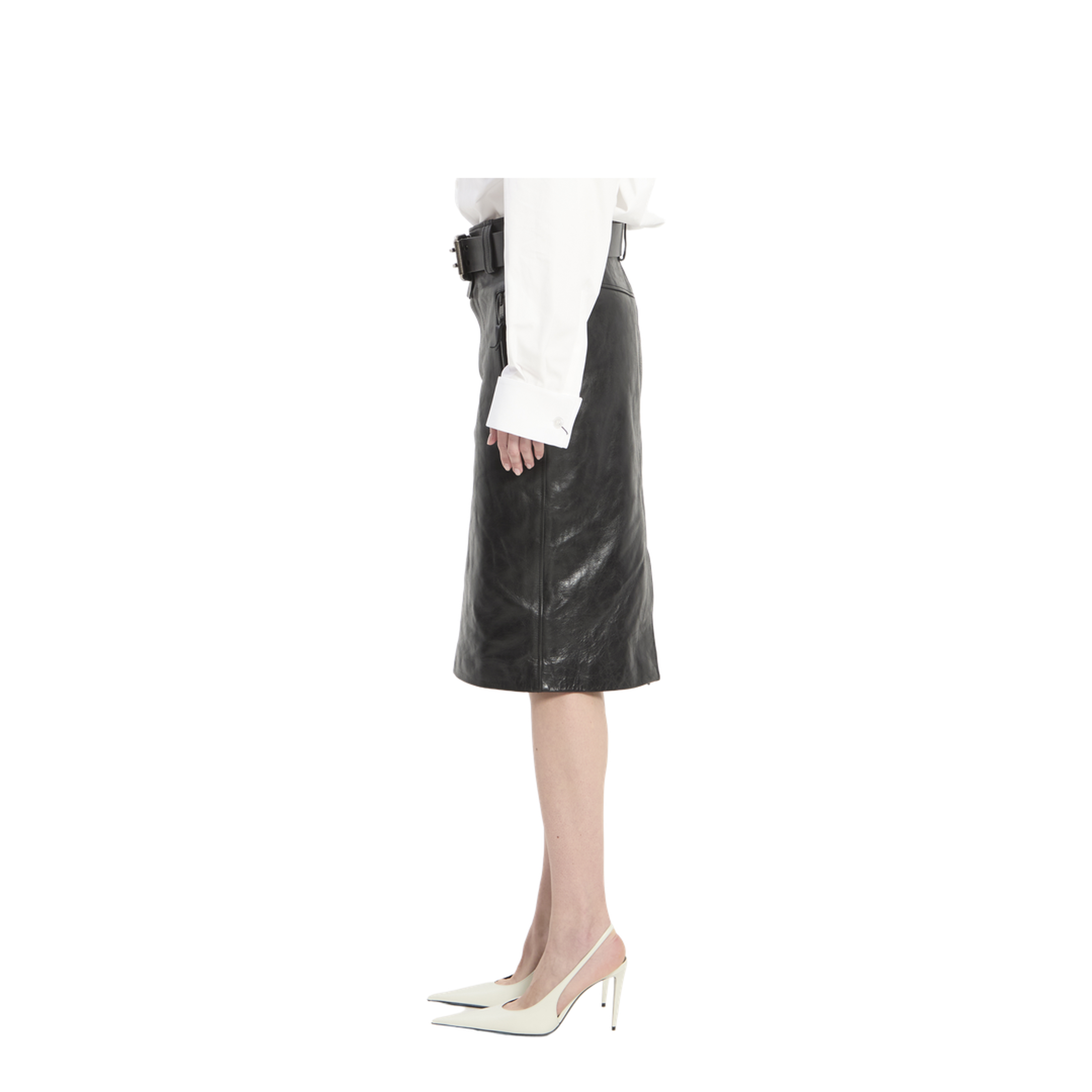 Pencil Skirt With Belt - Image 3