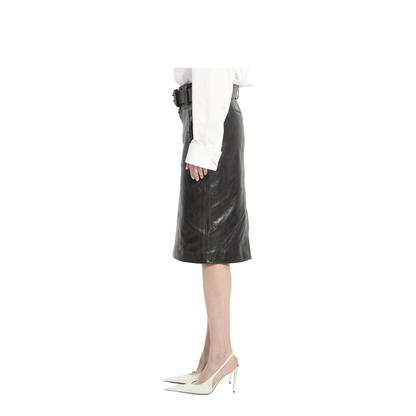 Pencil Skirt With Belt - Image 3