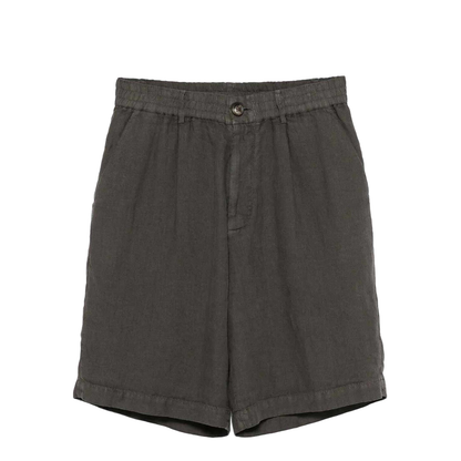 Bermuda Shorts in Light Délavé Linen Canvas - Image 4