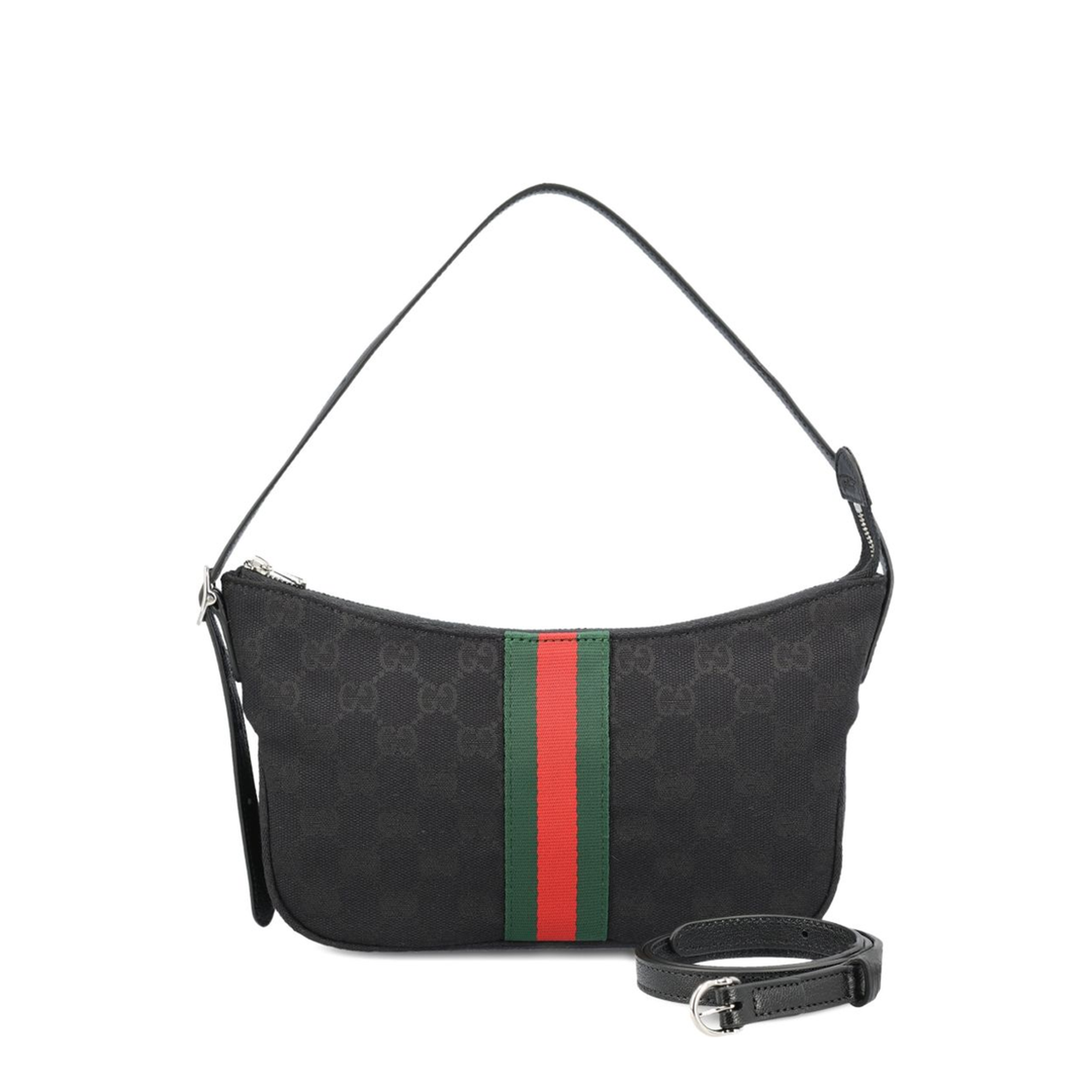 Lunetta Small GG Canvas Crossbody - Black - Image 2
