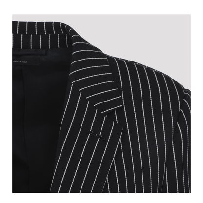 Striped Wool Barathea Jacket - Image 6