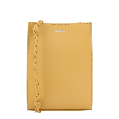 Tangle Small Calf Leather Shoulder Bag - Yellow - Image 1