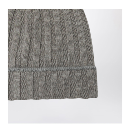 Grey Cashmere Hat - Image 2