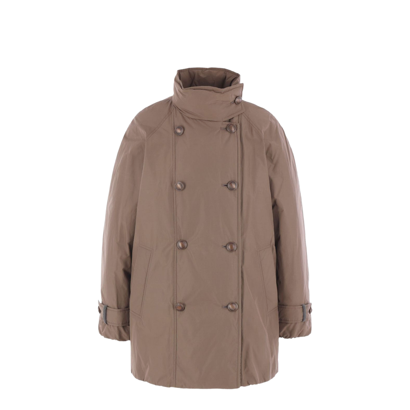 Brown Double-Breasted Coat - Image 3