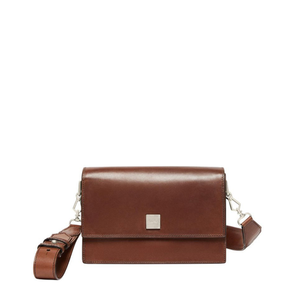 Biancaroughs Small Leather Crossbody Bag Brown - Image 1