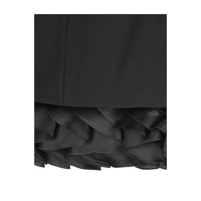 Bouquet Mini Dress in Gauffered Double Wool - Image 4