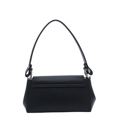 Hazel Grain Medium Shoulder Bag - Black - Image 5