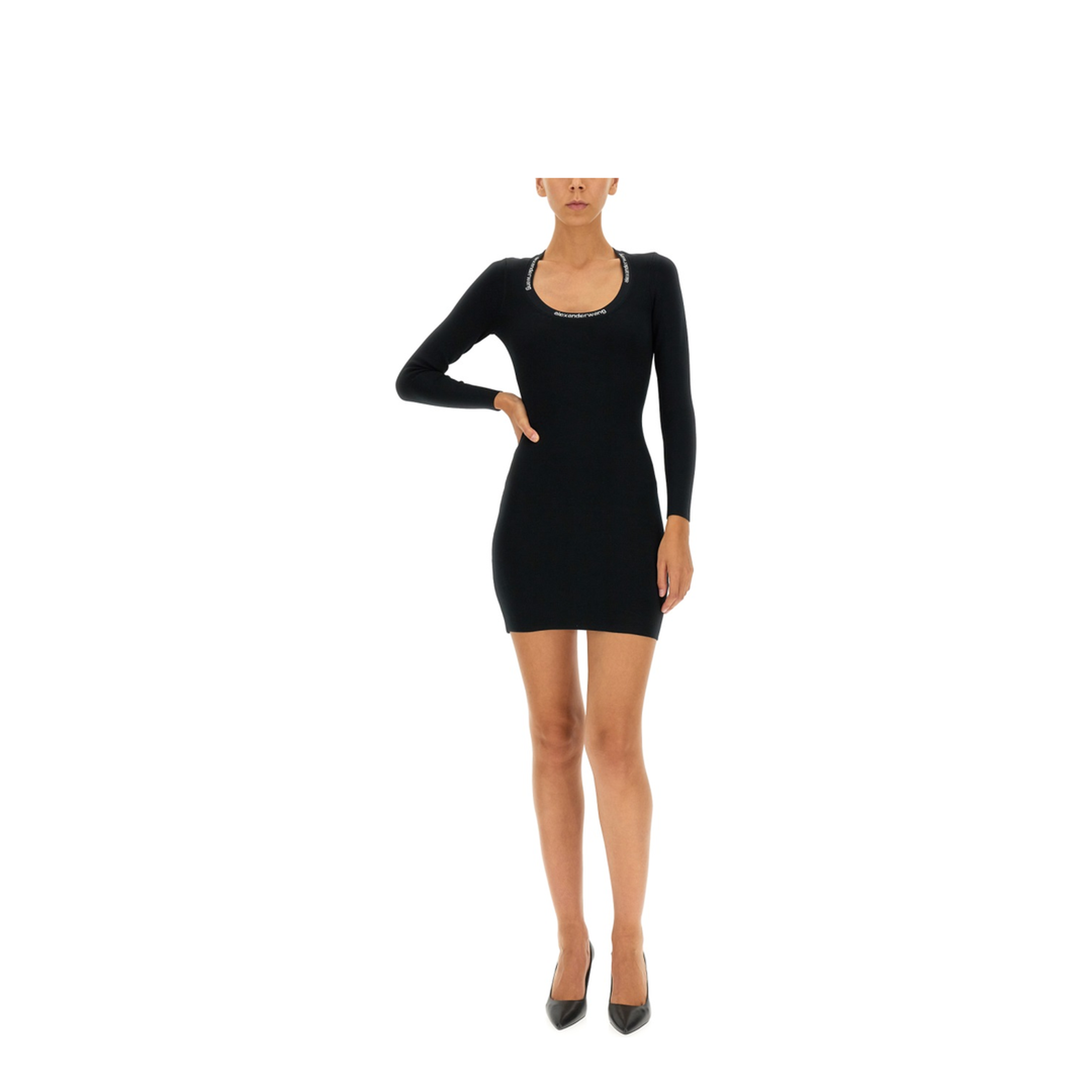 Jacquard Logo Dress - Image 3