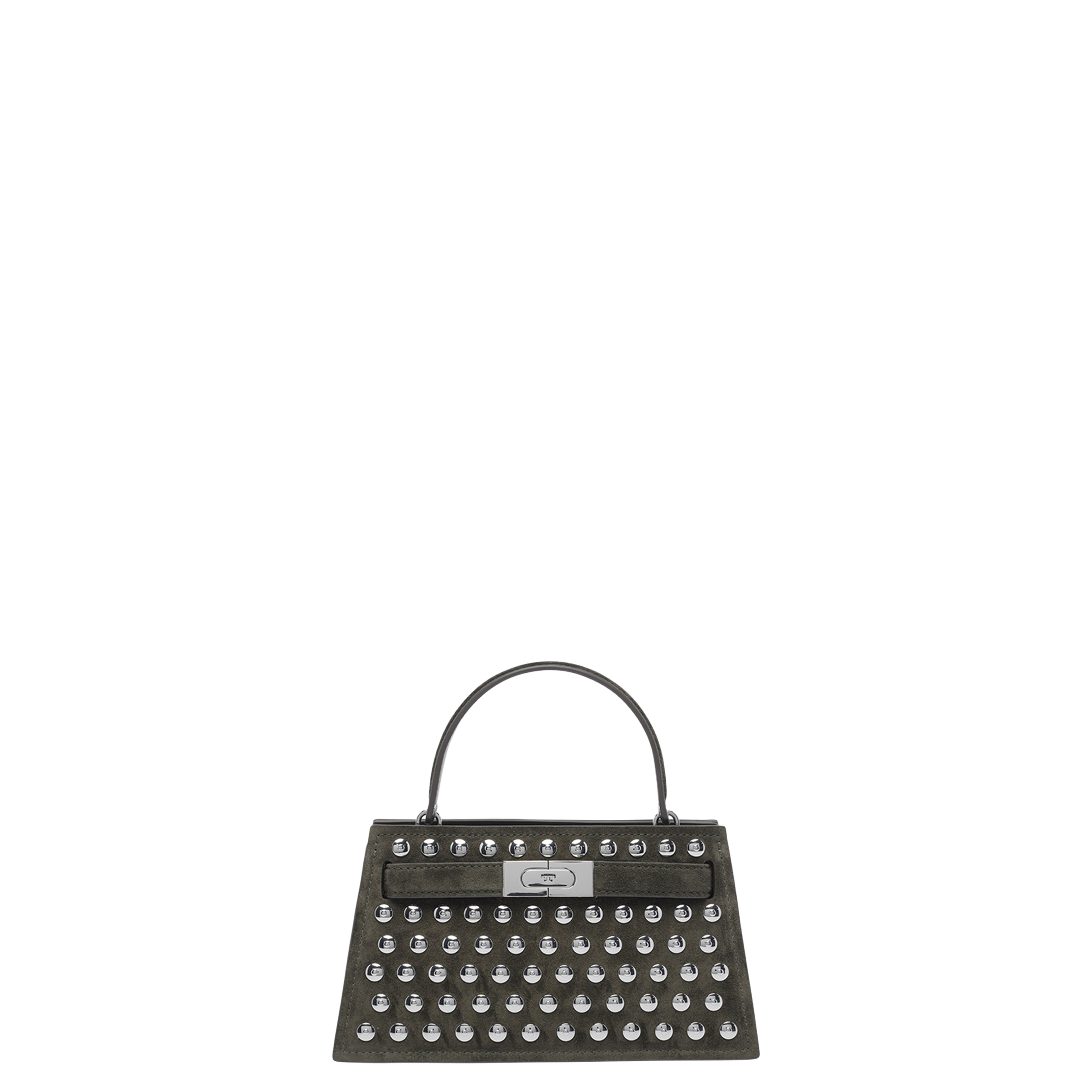 Mini Lee Radziwill Studded Suede Handbag - Image 1