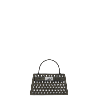 Mini Lee Radziwill Studded Suede Handbag - Image 1