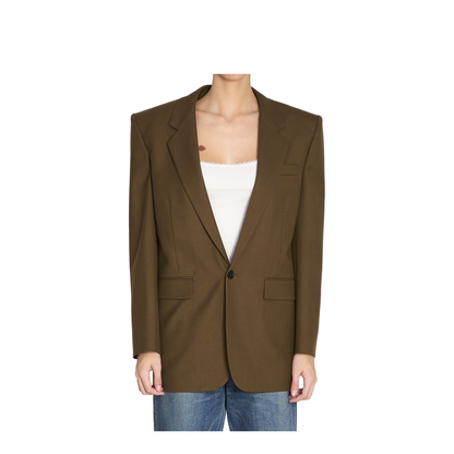Khaki Wool Jacket - Image 1