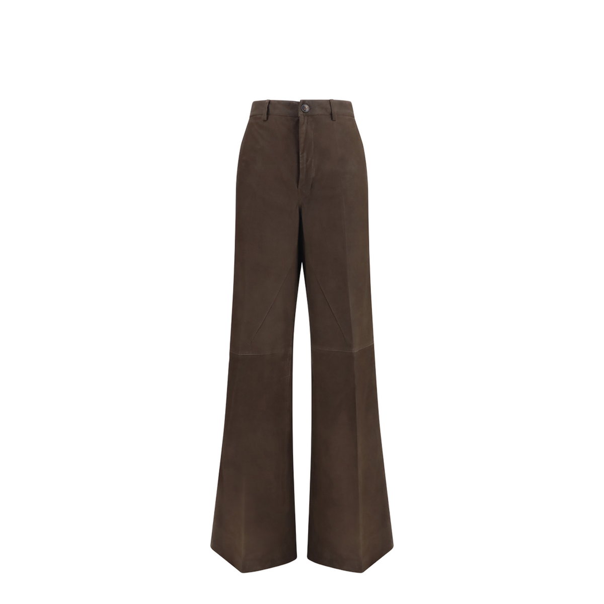 Wide-Leg Suede Pants - Image 1