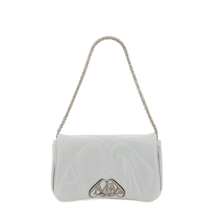 Seal Small Lambskin Shoulder Bag - Light Blue - Image 1
