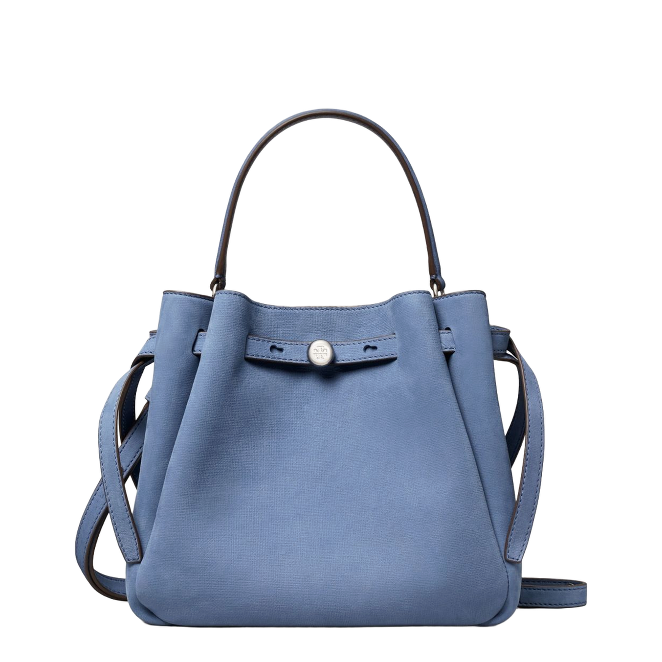 Romy Nubuck Bucket Bag - Soft Blue - Image 1