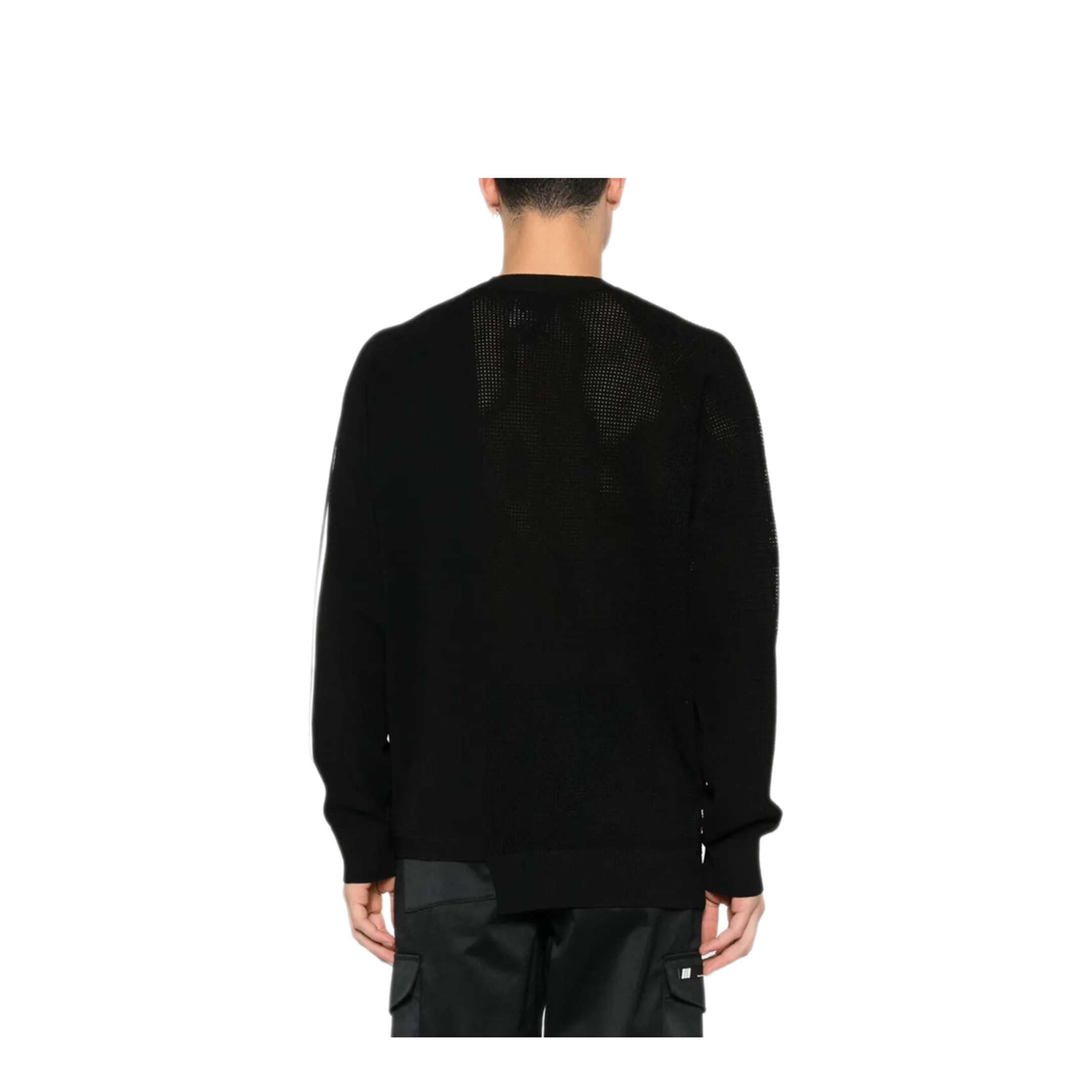 Logo Perforated Knit Sweater - Image 3