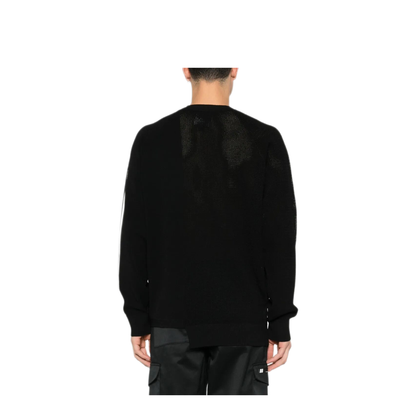 Logo Perforated Knit Sweater - Image 3