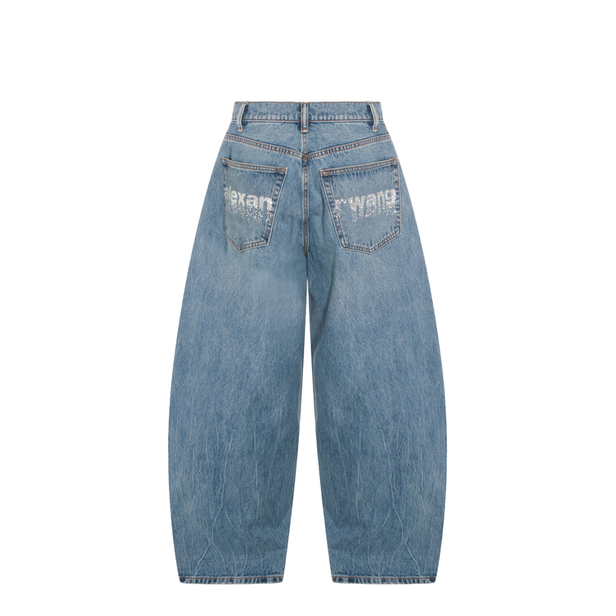 Blow Up Jeans with Logo in Strass - Image 4