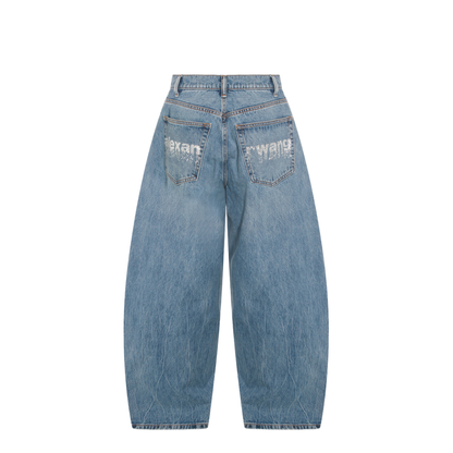 Blow Up Jeans with Logo in Strass - Image 4