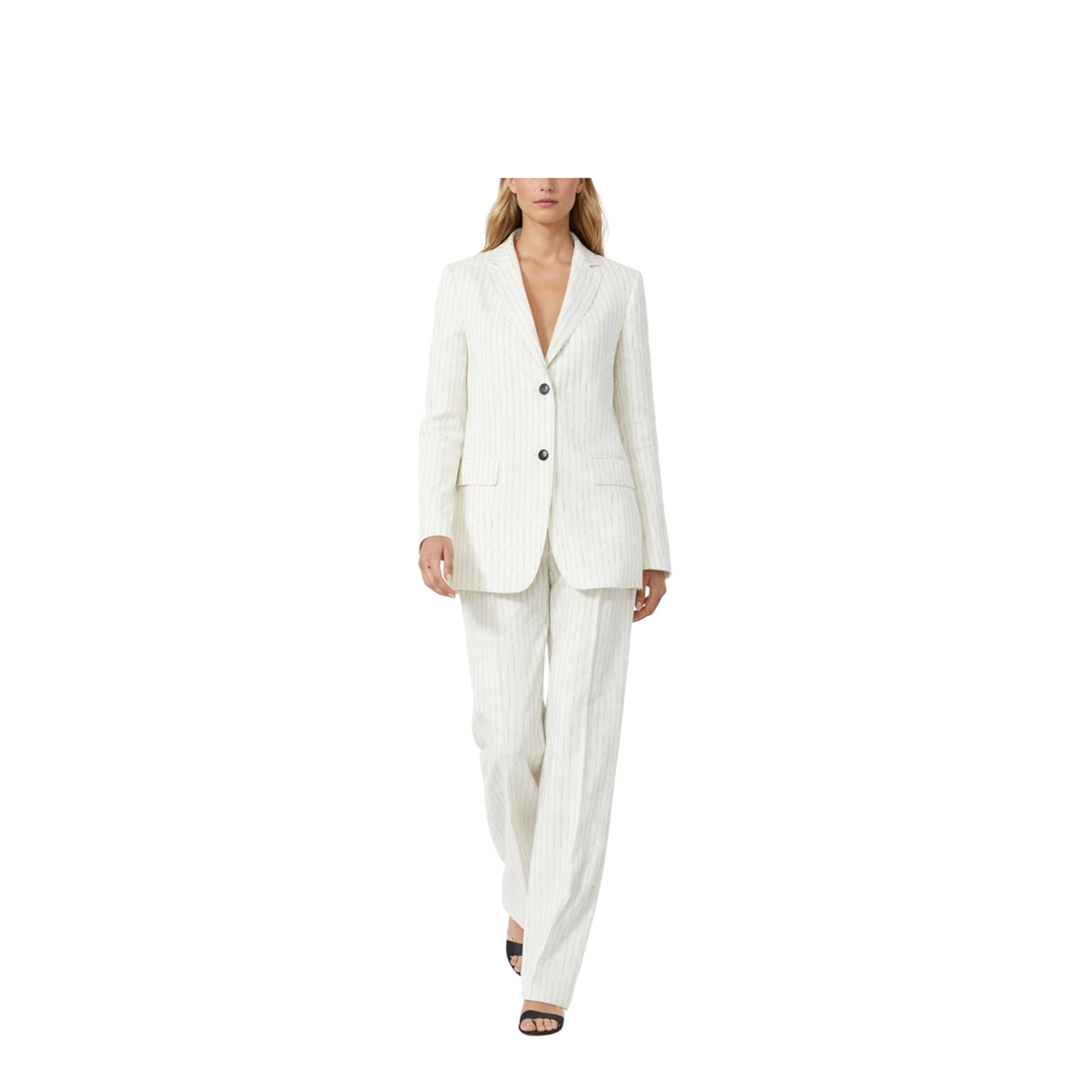 Linen Pinstripe Blazer - Image 2