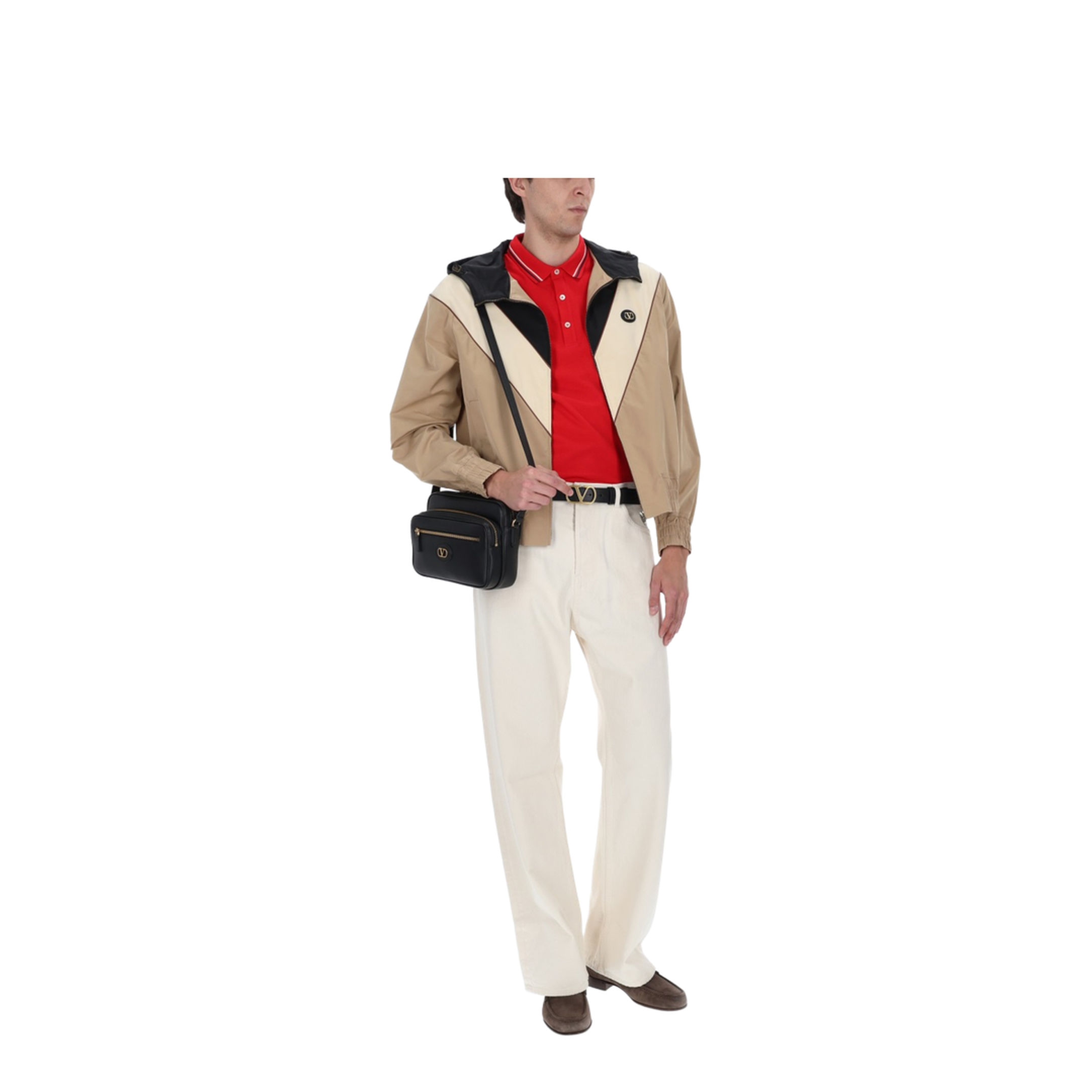 Multicolor Stretch Polyester Bomber Jacket - Image 2