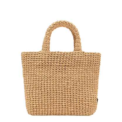 Small Crochet Tote - Natural - Image 2