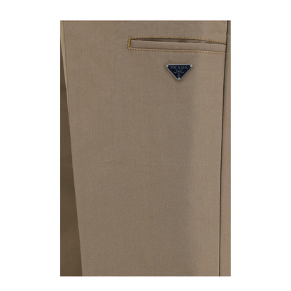 Technical Wide Leg Pants In Canvas - Image 3