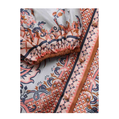 Aster Tie Neck Silk Blouse - Image 6