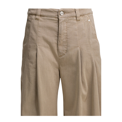 Wide-leg Jeans Beige - Image 3