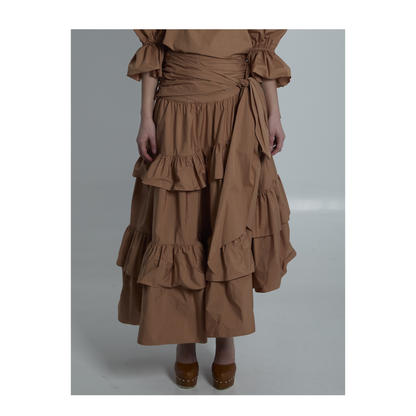 Maxi Skirt with Ruffles - Image 1