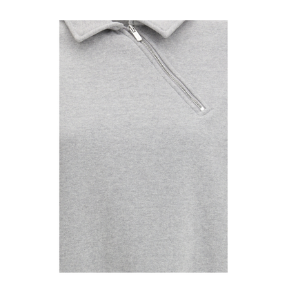 Sweatshirt With Oblique Zip Closure - Image 3