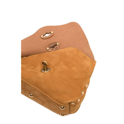 Postina Baby Nylon-Cowhide Bag - Brown Sorrento Walnut - Image 2