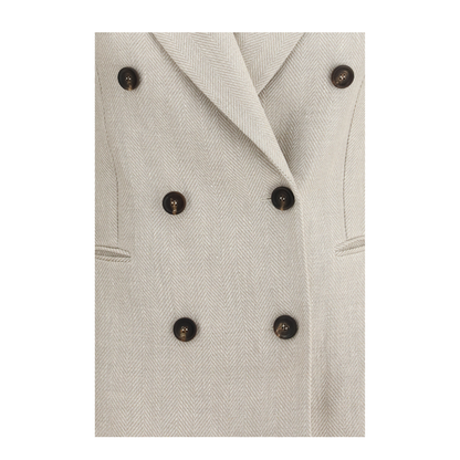 Button Herringbone Blazer - Image 3