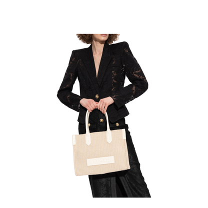 B-Army 36 Monogrammed Canvas Jacquard and Leather Tote Bag - Image 2