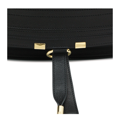 Marcie Small Calfskin Shoulder Bag - Black - Image 7