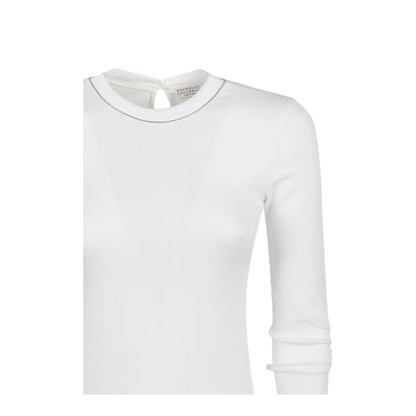 Monili Detailed Crewneck T-Shirt - Image 2
