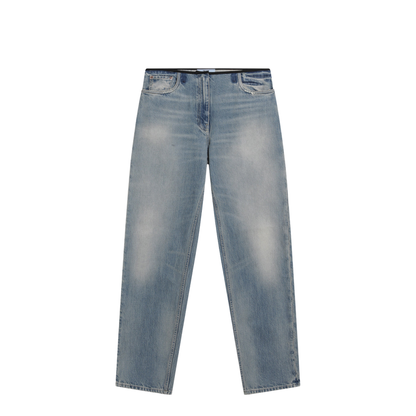 Blue Jeans With A Washed Effect - Image 1
