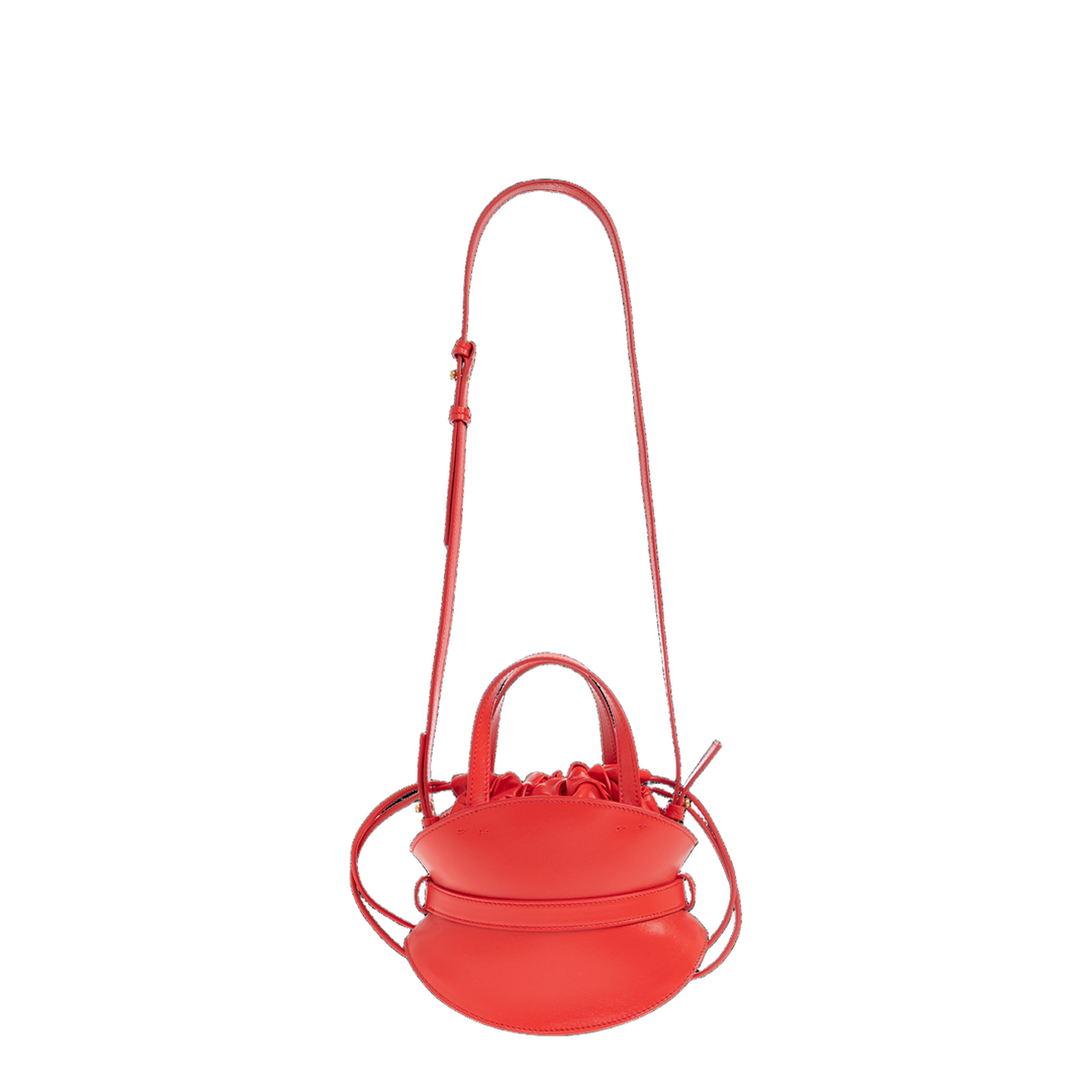 Shuffle Mini Shoulder Bag Leather Red - Image 5